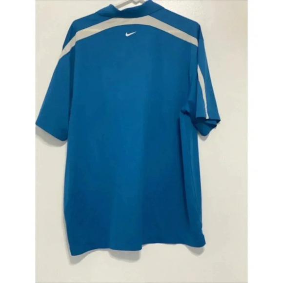 Nike Shirt Mens Extra Large Golf Polo  Blue Dry Fit Classic Collared Sport - Picture 2 of 8
